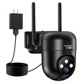 MUBVIEW 360° Security Cameras Wireless Outdoor,24/7 Wired Outdoor Camera for Home Security,Motion Tracking,5G/2.4G WiFi security camera,Night Vision,2-Way Talk, IP66,AI Detection,Local & Cloud Storage