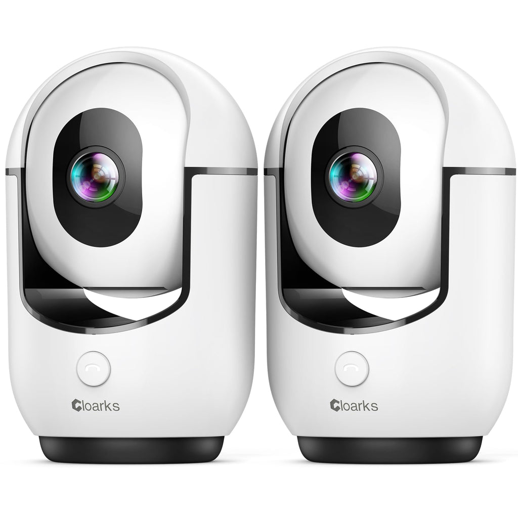 Cloarks 2K Pan/Tilt Security Camera, WiFi Indoor Cameras for Home Security with AI Motion Detection, Pet/Dog/Baby Camera with Phone App, 2-Way Audio, 24/7, Siren, TF/Cloud Storage
