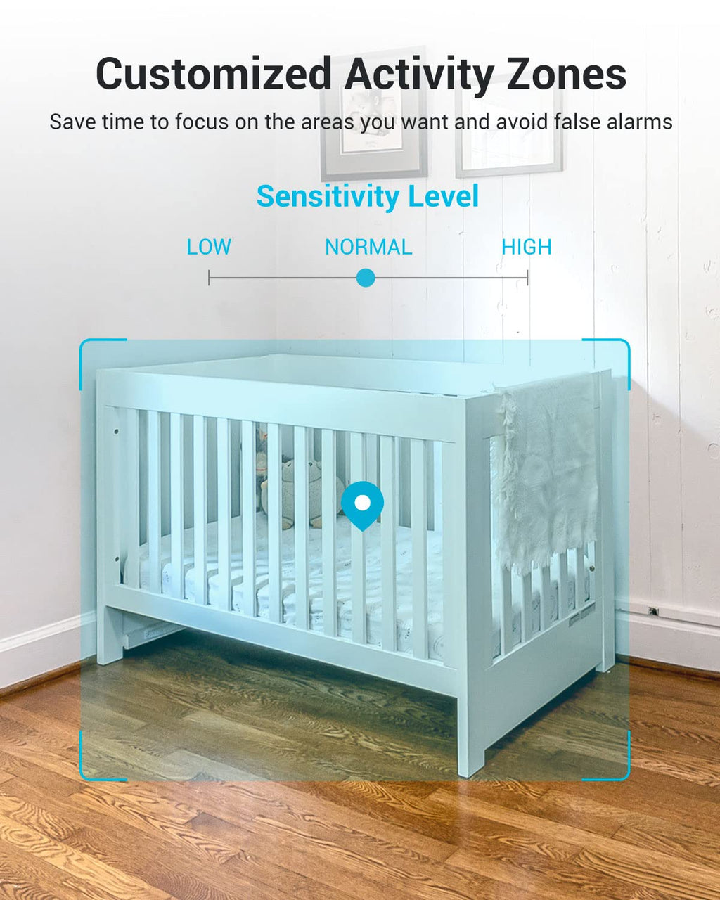 Security Camera 2K, blurams Baby Monitor Dog Camera 360-degree for Home Security w/Smart Motion Tracking, Phone App, IR Night Vision, Siren, Works with Alexa & Google Assistant & IFTTT, 2-Way Audio