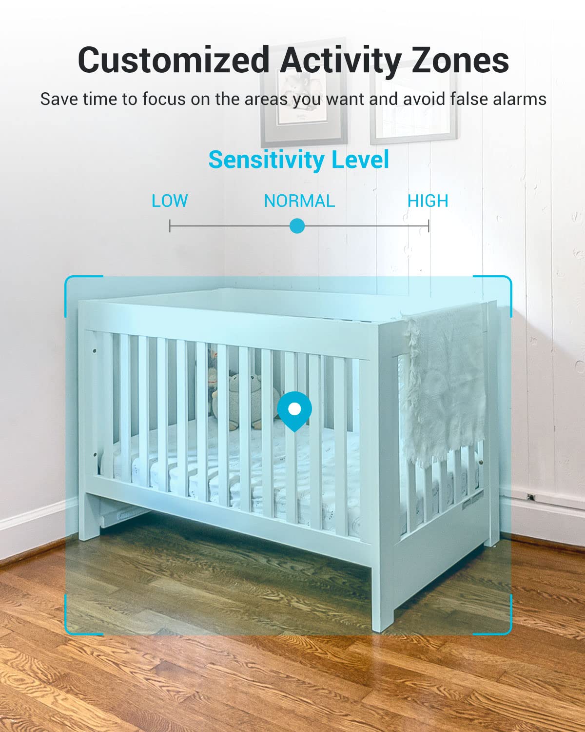 Security Camera 2K, blurams Baby Monitor Dog Camera 360-degree for Home Security w/Smart Motion Tracking, Phone App, IR Night Vision, Siren, Works with Alexa & Google Assistant & IFTTT, 2-Way Audio